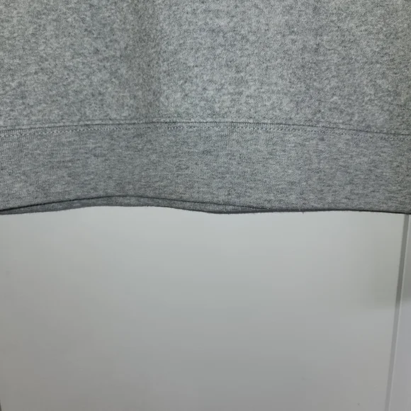 J. Crew Factory Light Gray Button Detail Mock Neck Sweatshirt Size S Super Soft - Picture 5 of 7